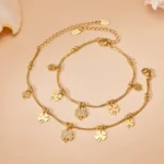 Trendy Enamel Chili Pepper and Ladybug Multi-Charm Bracelet-E176