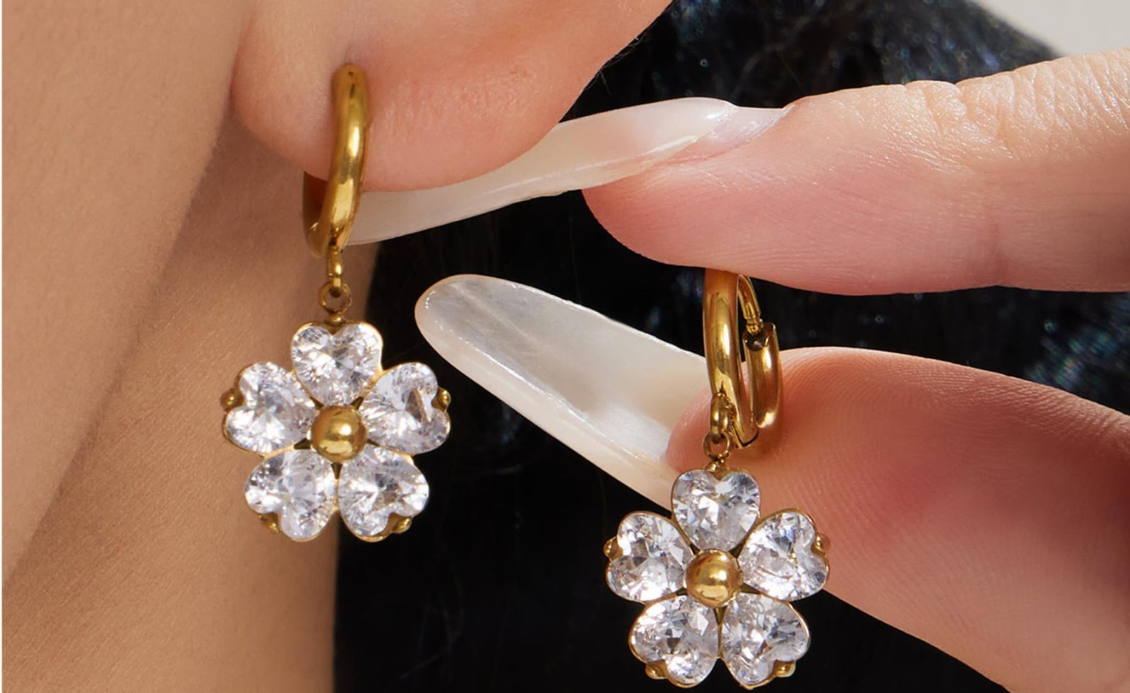 Stainless steel earrings collection