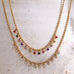 Sparkling Rainbow Cubic Zirconia Tassel Necklace-P136