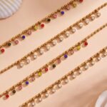 Sparkling Rainbow Cubic Zirconia Tassel Necklace-P136
