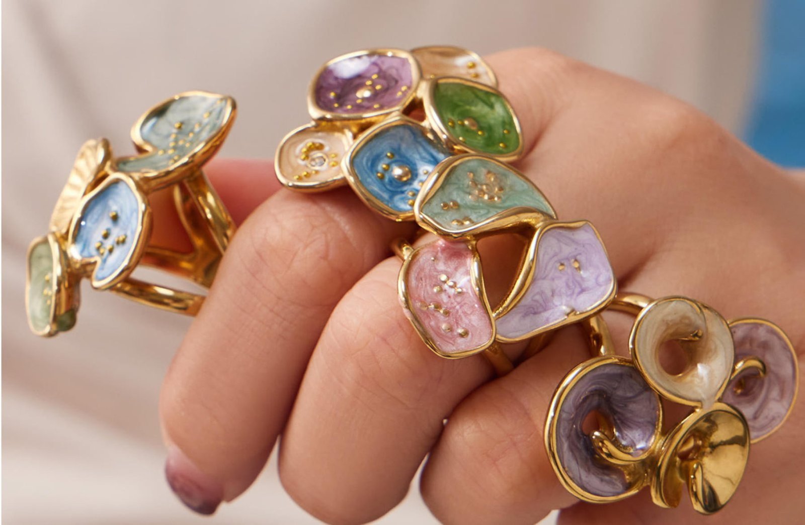Stainless steel rings collection