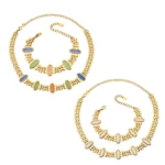 Luxury Oval Cat's Eye Stone Necklace-TXP589