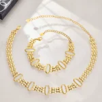 Luxury Oval Cat's Eye Stone Necklace-TXP589