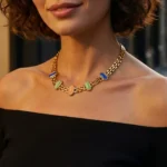 Luxury Oval Cat's Eye Stone Necklace-TXP589