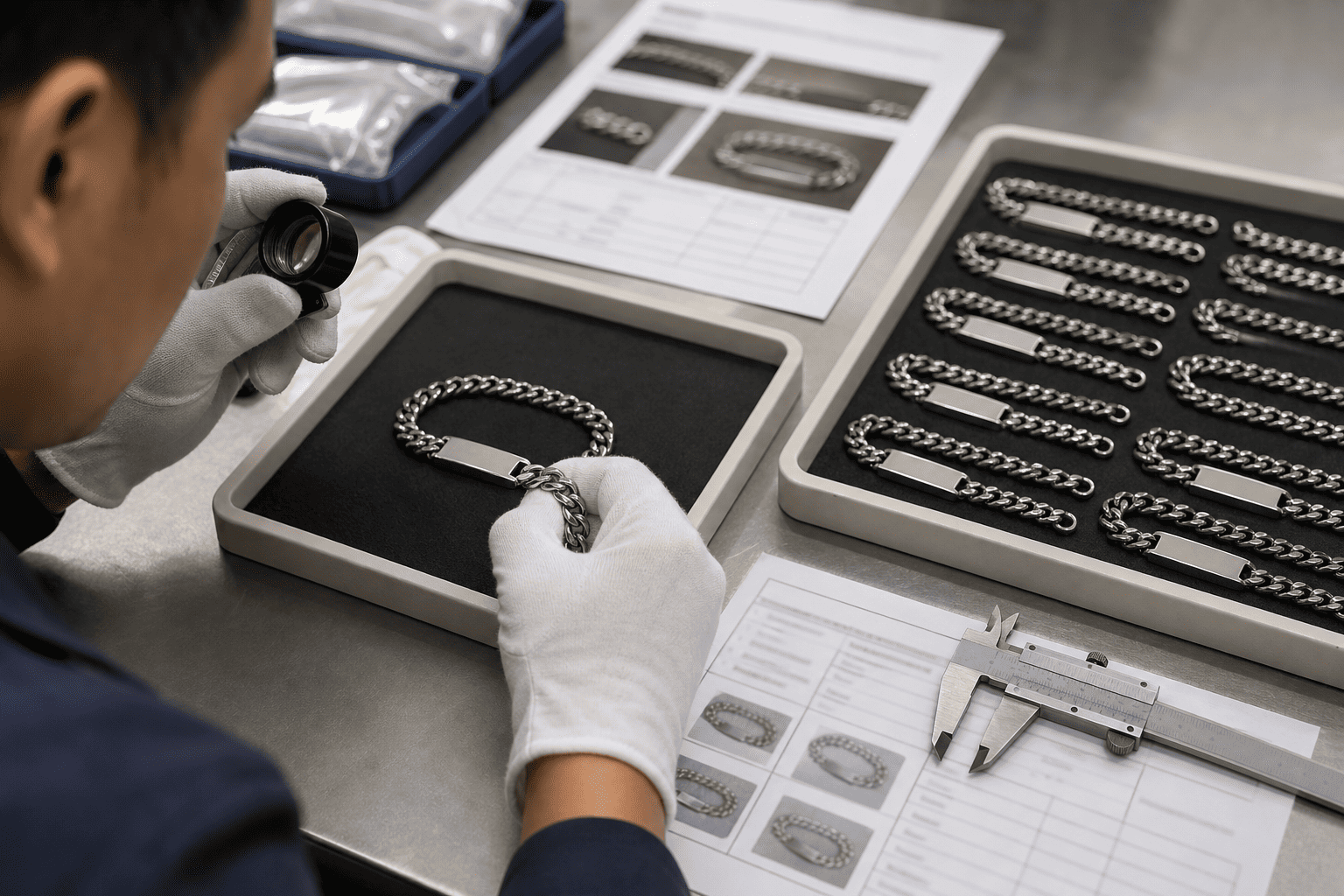 OEM jewelry sampling and QC