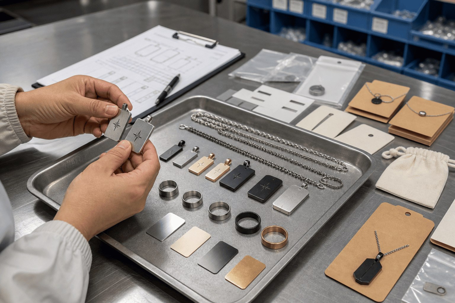 ODM jewelry manufacturer supporting custom stainless steel jewelry development