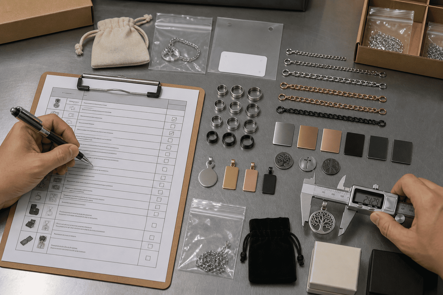 ODM jewelry manufacturer quote requirements for stainless steel jewelry