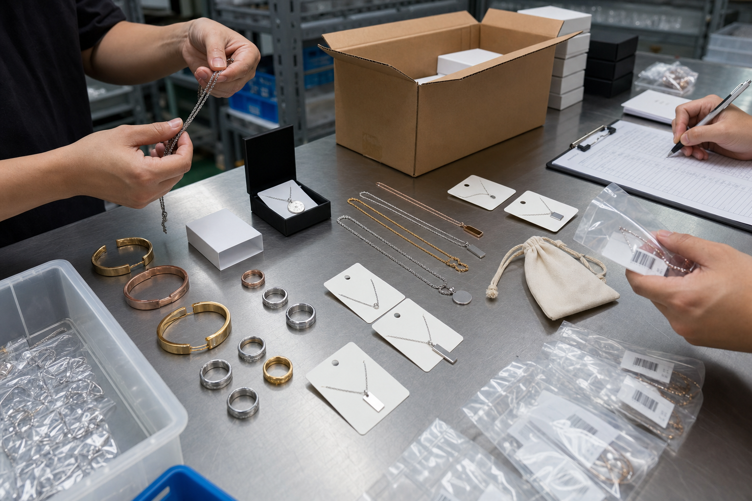 private label jewelry manufacturer stainless steel jewelry production