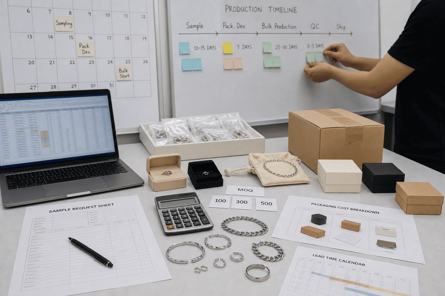 Start a jewelry brand with MOQ price and production planning start a jewelry brand with MOQ price and production planning