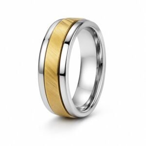 Two-Tone Stainless Steel Spinner Ring