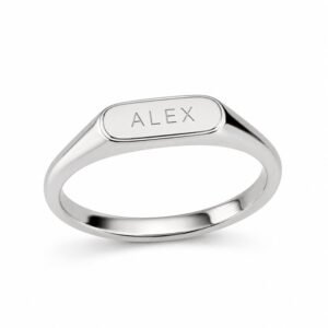 Custom Name Stainless Steel Signet Ring
