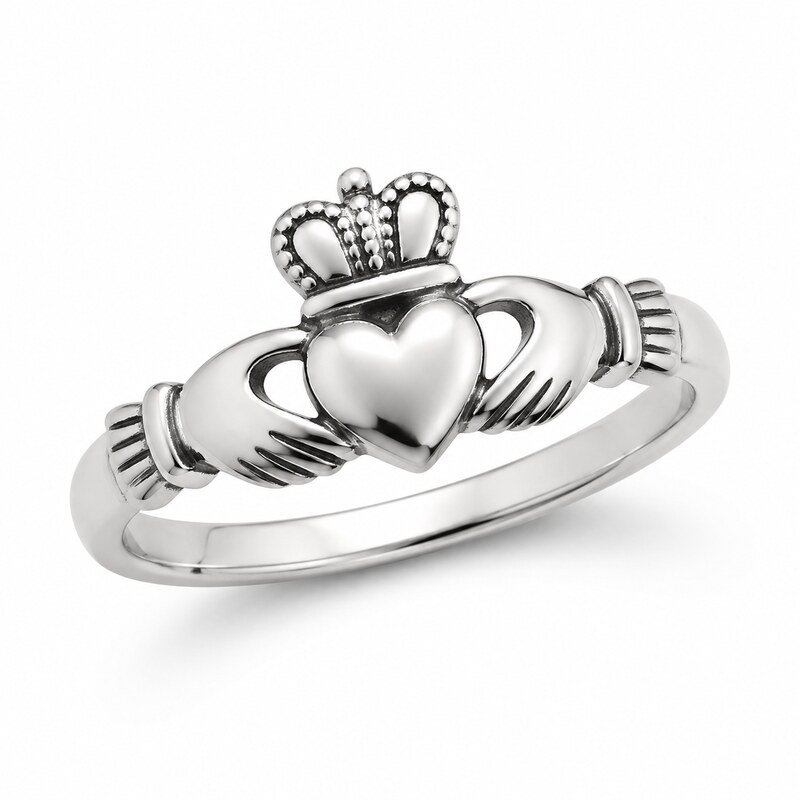 Women's Silver Claddagh Ring - main view