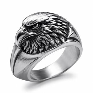 Men’s Silver Eagle Signet Ring