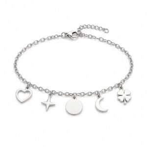 Stainless Steel Charm Bracelet