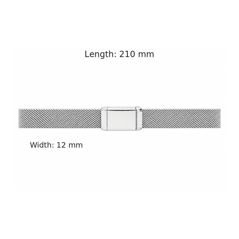 Milanese mesh bracelet size guide
