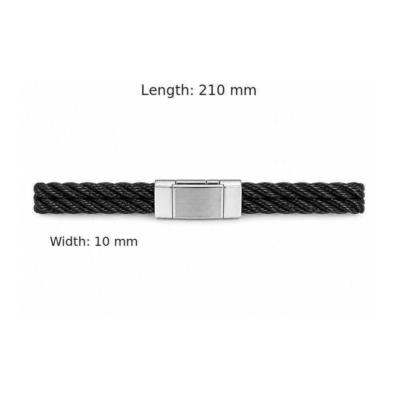 braided stainless steel bracelet size guide