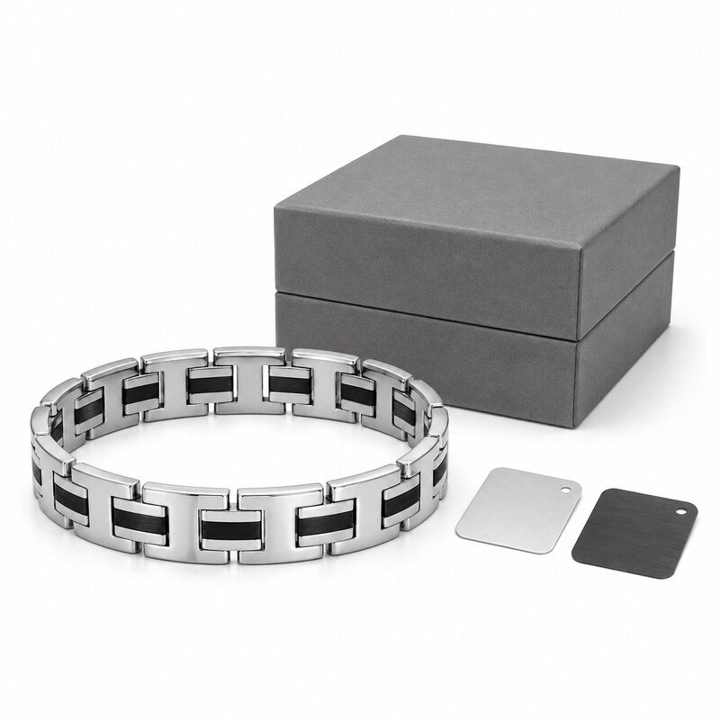 Custom stainless steel stretch bracelet OEM packaging