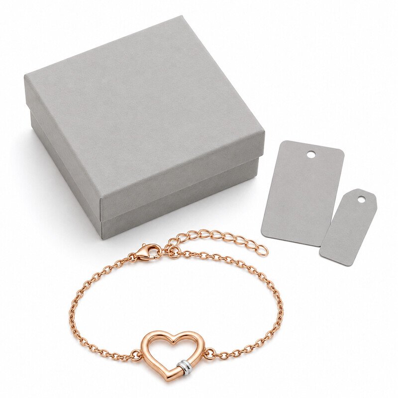 Custom heart bracelet OEM packaging presentation