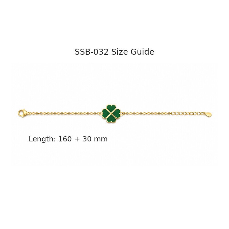 Clover bracelet size guide