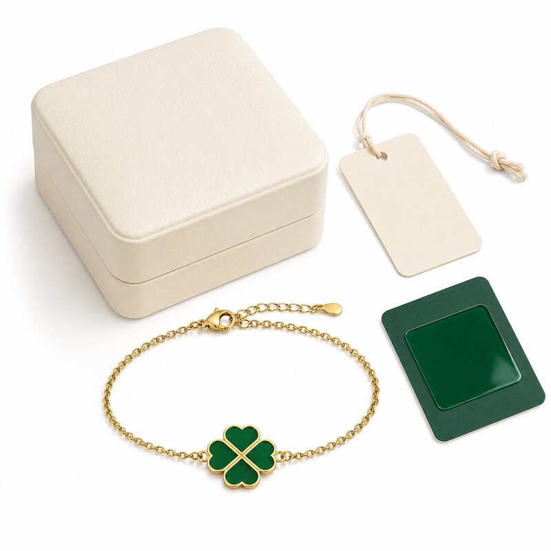Custom clover bracelet OEM packaging