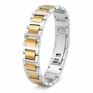 Two-Tone Stainless Steel Bracelet