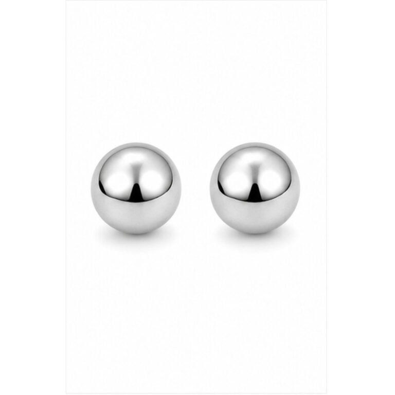 stainless steel stud earrings - front view