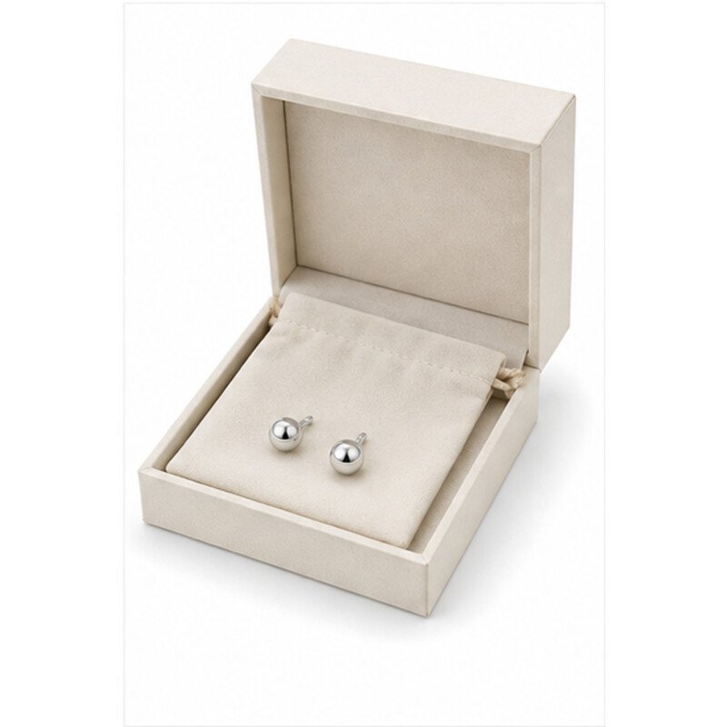 stainless steel stud earrings - packaging view