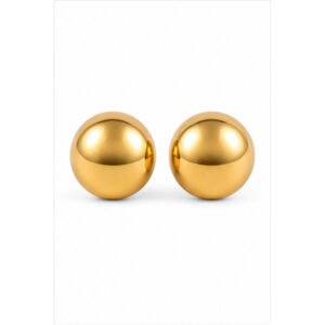 Gold Stainless Steel Stud Earrings