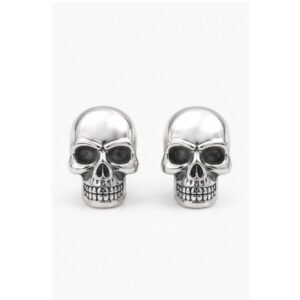 Stainless Steel Skull Earrings