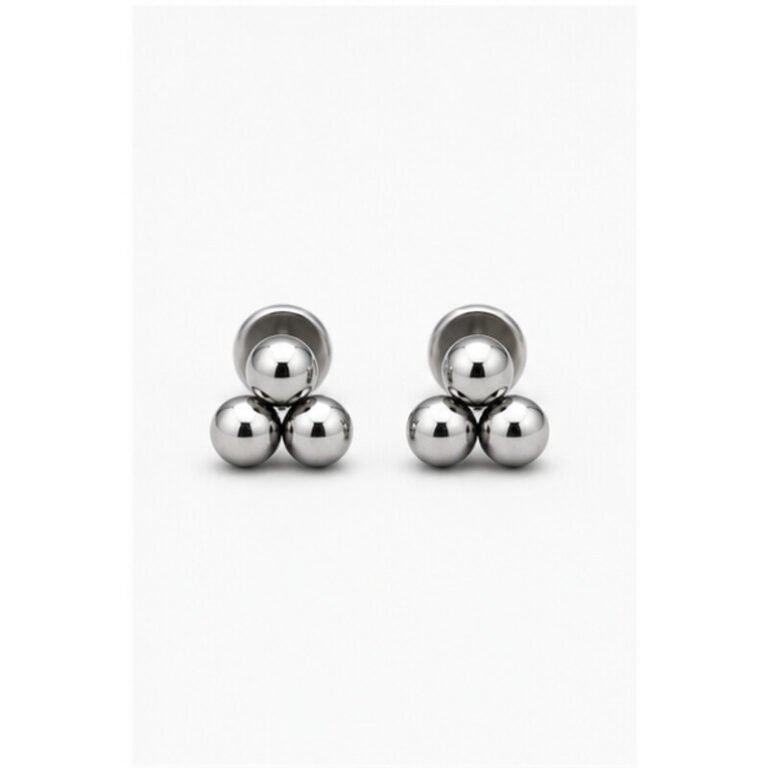 surgical steel cartilage earrings - front view
