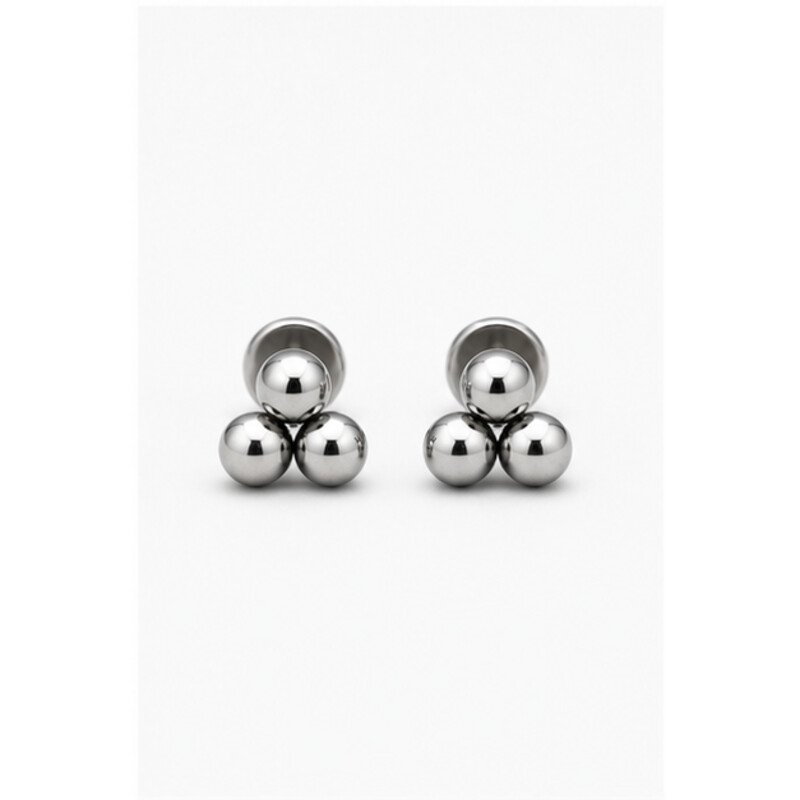 surgical steel cartilage earrings - front view