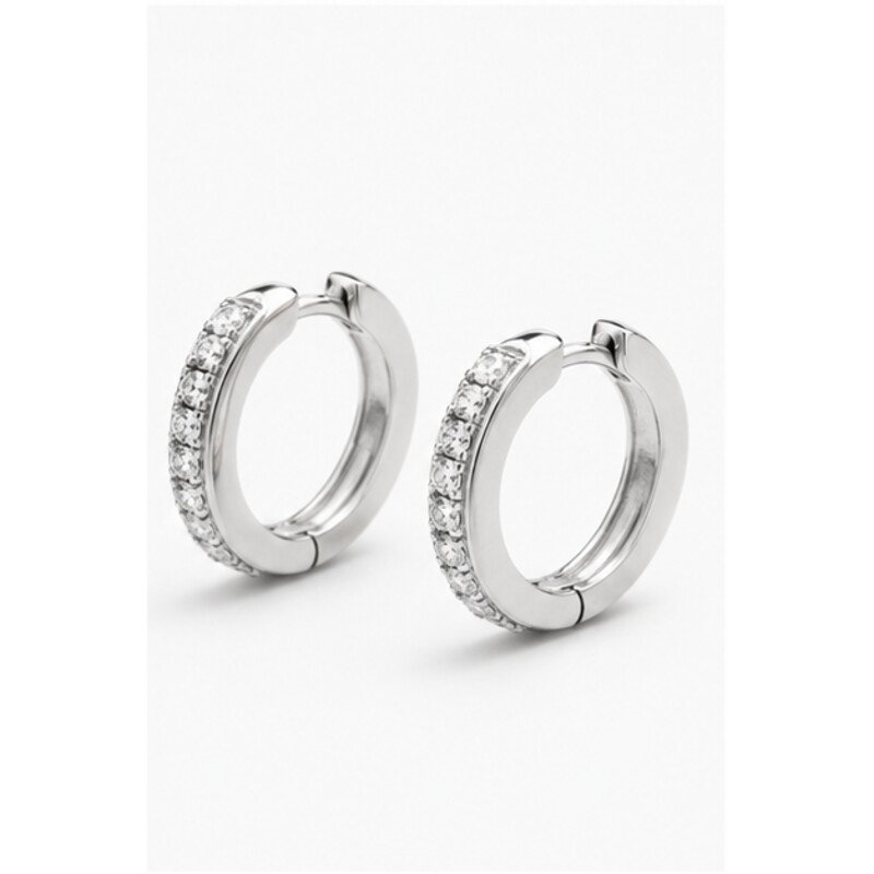 surgical steel helix earrings - angle view