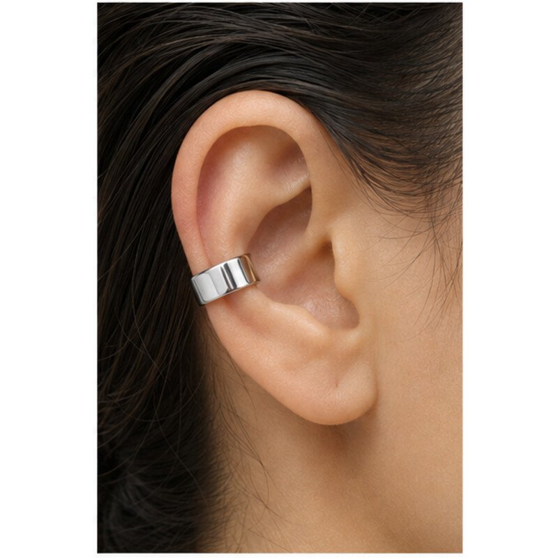 stainless steel ear cuff - model view