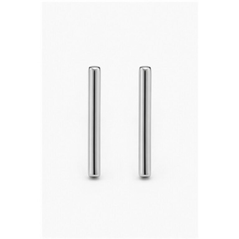 stainless steel bar earrings - front view