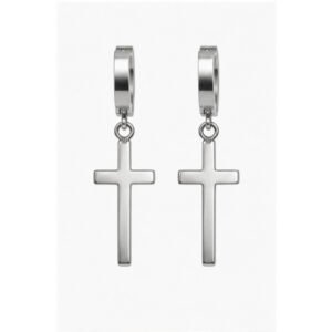 Stainless Steel Cross Earrings