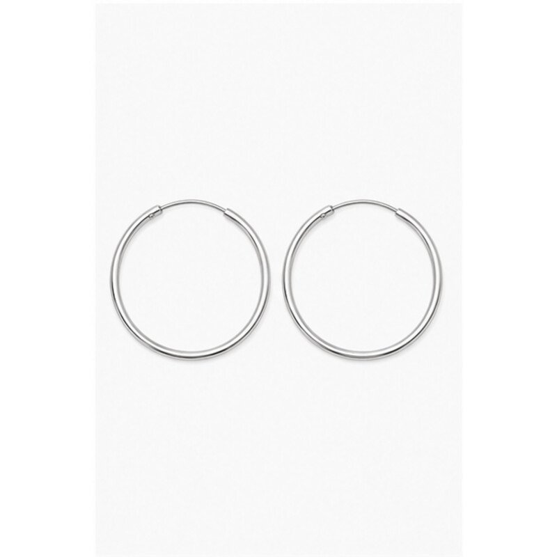 stainless steel sleeper earrings - front view