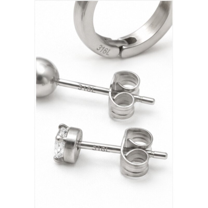 316l stainless steel earrings wholesale - detail view