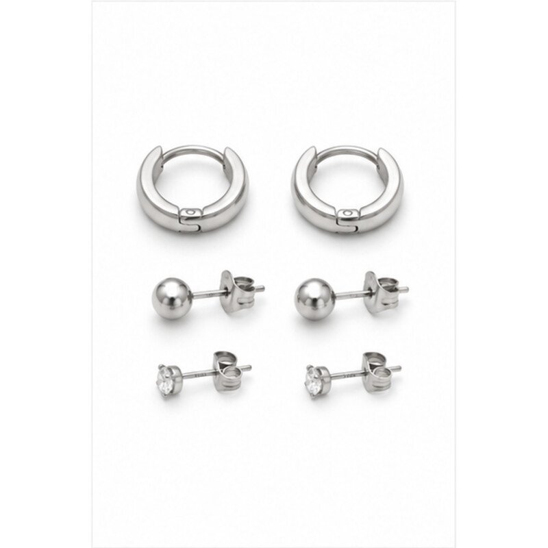 316l stainless steel earrings wholesale - front view