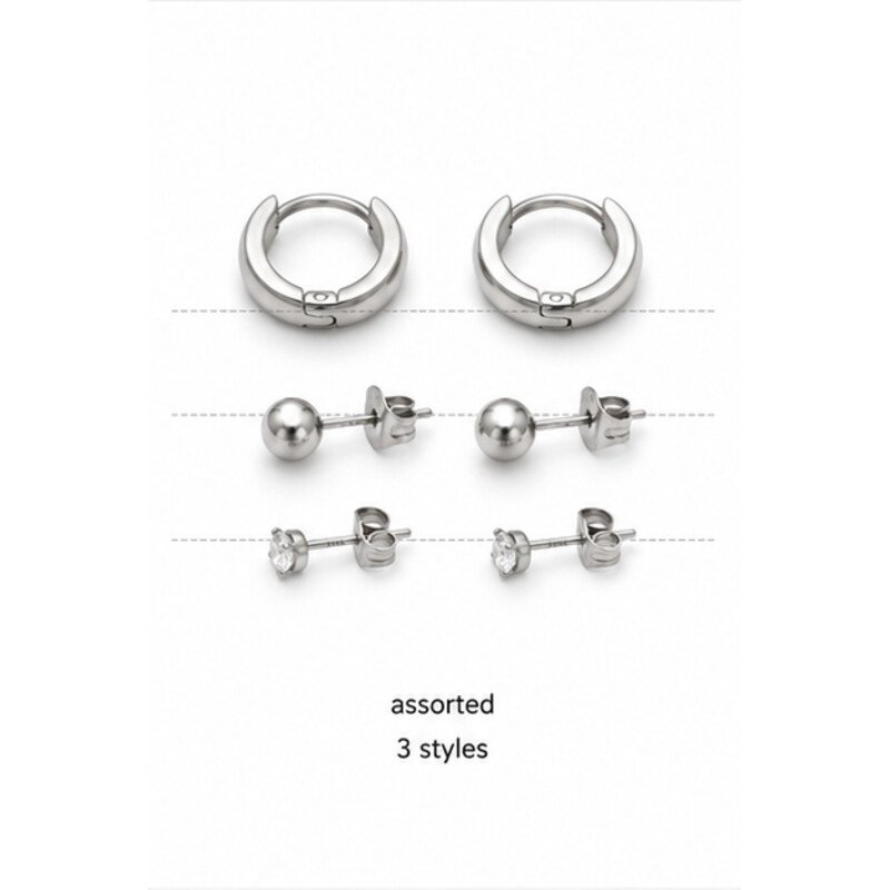 316l stainless steel earrings wholesale - size view