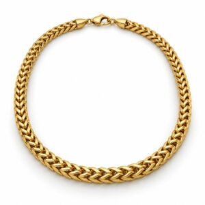 Men’s Gold Stainless Steel Franco Chain Necklace