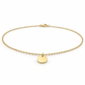 Women’s Gold Stainless Steel Engraving Blank Necklace