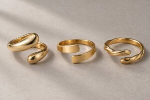 Open adjustable stainless steel rings