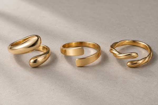 Open adjustable stainless steel rings