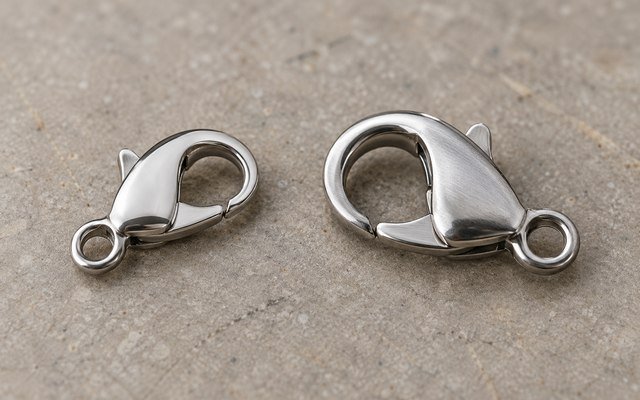 Two visually similar jewelry clasps