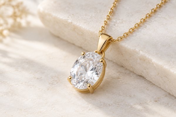 Illustrative Decorative stone in a pendant mounting