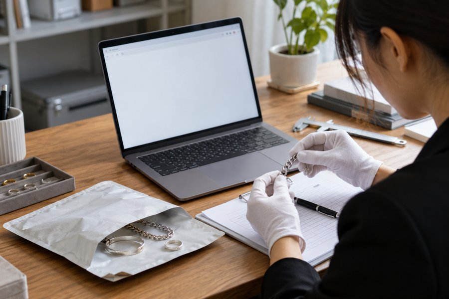 Illustrative review of digital and printed jewelry records