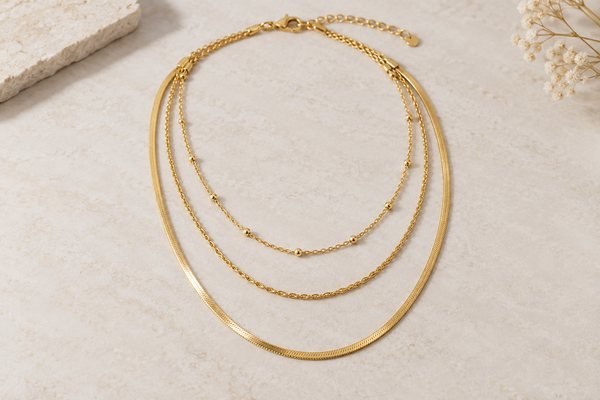 Illustrative Three-strand necklace assembly concept