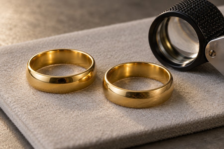 Illustration of PVD ring surface inspection