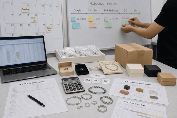 Start a jewelry brand with MOQ price and production planning start a jewelry brand with MOQ price and production planning